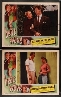 3g641 HEAT WAVE 5 LCs '54 HOT tempting taunting bad girl Hillary Brooke, Alex Nicol!