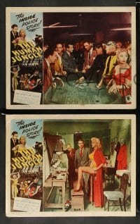 3g296 HUMAN JUNGLE 8 LCs '54 Gary Merrill, Chuck Connors, sexy Jan Sterling, inside police story!