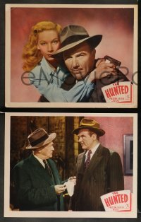 3g715 HUNTED 4 LCs '48 Preston Foster, sexiest Belita, film noir, cool images!