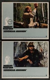 3g321 JEREMIAH JOHNSON 8 int'l LCs '72 mountain man Robert Redford, directed by Sydney Pollack!