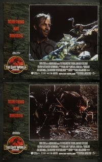 3g326 JURASSIC PARK 2 8 LCs '96 The Lost World, Steven Spielberg, something has survived!