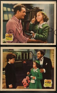 3g807 JUST AROUND THE CORNER 3 LCs '38 great images of cute Shirley Temple, Farrell, Pangborn!