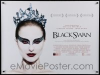 3j479 BLACK SWAN DS British quad '10 incredible image of ballet dancer Natalie Portman!