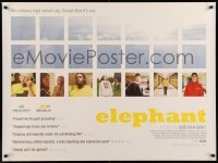 3j493 ELEPHANT British quad '03 Gus Van Sant directed teen school shooting, Alex Frost!