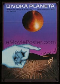 3j137 FANTASTIC PLANET Czech 23x33 '73 wacky sci-fi cartoon, Cannes winner, cool art by Jaros!