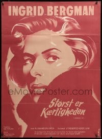 3j252 EUROPA '51 Danish '54 art of Ingrid Bergman by Stilling, Roberto Rossellini's Europa '51!