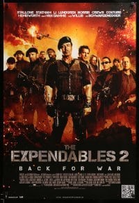 3j254 EXPENDABLES 2 Danish '12 Stallone, Arnie, Van Damme, Li, Lundgren & Chuck Norris!