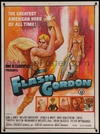 3j112 FLASH GORDON Indian '80 wonderful completely different art of Jones, & Max Von Sydow!