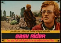 3j391 EASY RIDER Italian 18x26 pbusta '69 Peter Fonda, biker classic directed by Dennis Hopper!