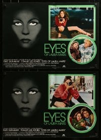 3j443 EYES OF LAURA MARS set of 10 Italian 18x26 pbustas '78 Irvin Kershner, Faye Dunaway!