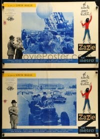 3j430 ZAZIE set of 5 Italian 18x27 pbustas '61 Louis Malle, images of cute Catherine Demongeot!