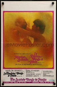 3m091 LAST TANGO IN PARIS Belgian '73 Marlon Brando, Maria Schneider, Bernardo Bertolucci