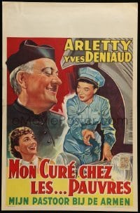 3m118 MON CURE CHEZ LES PAUVRES Belgian '56 Henri Diamant-Berger, art of Arletty, Yves Deniaud!