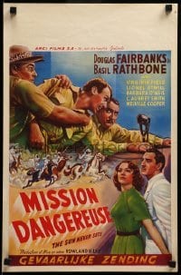 3m165 SUN NEVER SETS Belgian R50s Douglas Fairbanks Jr & Basil Rathbone in African Gold Coast!