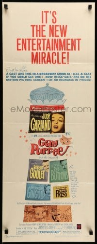 3m558 GAY PURR-EE insert '62 Judy Garland, Robert Goulet, Red Buttons, cartoon cats!