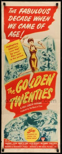 3m566 GOLDEN TWENTIES insert '50 America's Jazz Age, the fabulous decade when we came of age!