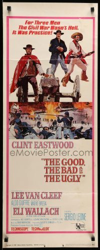 3m571 GOOD, THE BAD & THE UGLY insert '68 Clint Eastwood, Lee Van Cleef, Wallach, Leone classic!