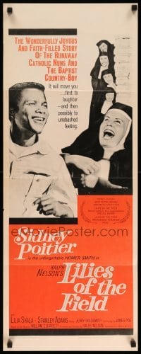 3m630 LILIES OF THE FIELD insert '63 Sidney Poitier helps Lilia Skala & nuns build a chapel!