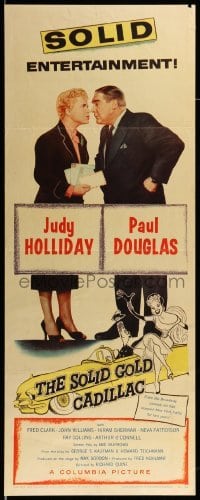 3m799 SOLID GOLD CADILLAC insert '56 art of Judy Holliday & Paul Douglas in car by Hirschfeld!