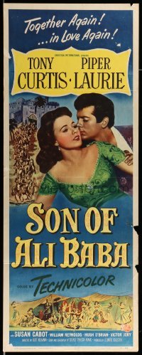 3m805 SON OF ALI BABA insert '52 Tony Curtis & Piper Laurie together again!