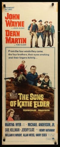 3m810 SONS OF KATIE ELDER insert '65 Martha Hyer, great line up of John Wayne, Dean Martin!