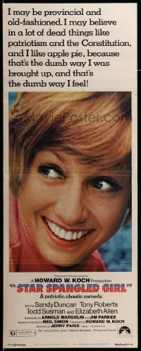 3m829 STAR SPANGLED GIRL insert '71 based on Neil Simon play, patriotic Sandy Duncan!