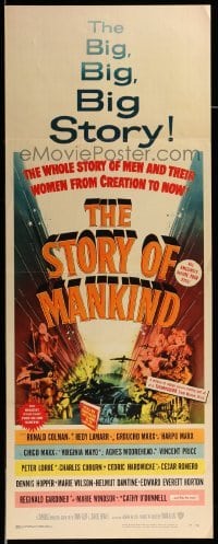 3m843 STORY OF MANKIND insert '57 Ronald Colman, the Marx Bros., the BIG BIG BIG story!