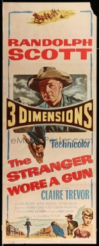 3m849 STRANGER WORE A GUN 3D insert '53 Randolph Scott for the first time in 3 dimensions!