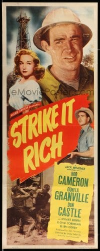 3m851 STRIKE IT RICH insert '48 Rod Cameron, Bonita Granville, Don Castle, Stuart Erwin