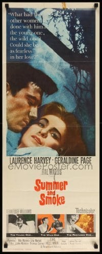 3m853 SUMMER & SMOKE insert '61 Laurence Harvey & Geraldine Page, Tennessee Williams!