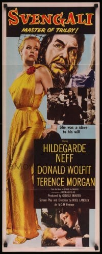 3m862 SVENGALI insert '55 sexy Hildegarde Neff was a slave to the will of crazy Donald Wolfit!