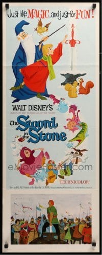 3m864 SWORD IN THE STONE insert '64 Disney's cartoon story of King Arthur & Merlin the Wizard!