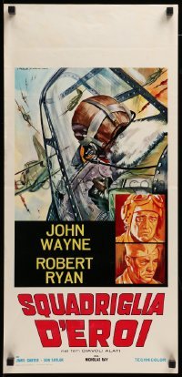 3m261 FLYING LEATHERNECKS Italian locandina R60 John Wayne & Robert Ryan, Hughes, art by P. Franco