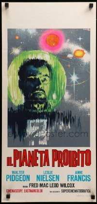 3m262 FORBIDDEN PLANET Italian locandina R64 different Ciriello art of Walter Pidgeon in space!