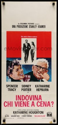 3m273 GUESS WHO'S COMING TO DINNER Italian locandina '68 Poitier, Spencer Tracy, Katharine Hepburn