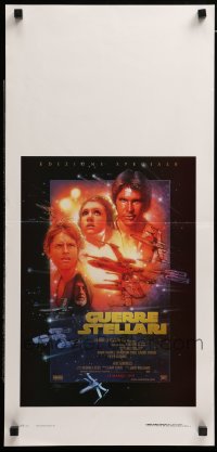 3m366 STAR WARS advance Italian locandina R97 George Lucas, cool art by Drew Struzan!