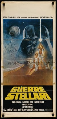 3m365 STAR WARS Italian locandina '77 George Lucas classic sci-fi epic, great art by Tom Jung!