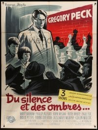 3r608 TO KILL A MOCKINGBIRD French 1p '63 different Grinsson art of Gregory Peck, Harper Lee!