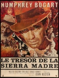 3r612 TREASURE OF THE SIERRA MADRE French 1p R60s best art of Humphrey Bogart by Yves Thos!