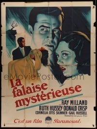 3r630 UNINVITED French 1p '46 Ray Milland, Ruth Hussey, Gail Russell, Grinsson art, ultra rare!