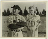 3s088 BIG LEAGUER 8.25x10 still '53 Edward G. Robinson, Vera-Ellen, Robert Aldrich directed!