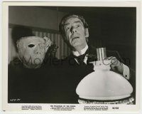 3s588 PHANTOM OF THE OPERA 8x10.25 still '62 close up of Michael Gough holding the Phantom's mask!