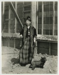 3s597 POLLY MORAN 7x9 still '30s portrait of the great comedienne in costume with Scottish terrier!