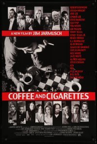 3w199 COFFEE & CIGARETTES 1sh '03 Jim Jarmusch, Bill Murray, Roberto Benigni, Iggy Pop, Waits!