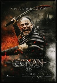 3w205 CONAN THE BARBARIAN teaser DS 1sh '11 bloodthirsty Stephen Lang as Khalar Zym!