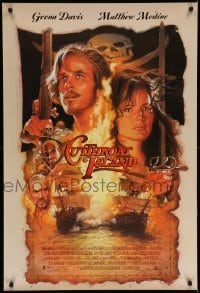 3w226 CUTTHROAT ISLAND int'l 1sh '95 Drew Struzan art of pirate Matt Modine & Geena Davis!