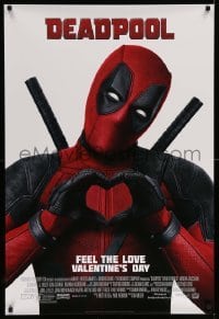 3w240 DEADPOOL style E revised advance DS 1sh '16 Ryan Reynolds, Marvel, feel the love!