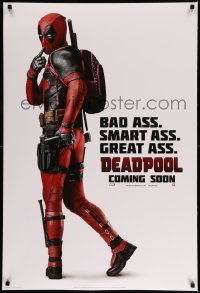 3w239 DEADPOOL style C int'l teaser DS 1sh '16 wacky Ryan Reynolds posing w/outrageous tagline!