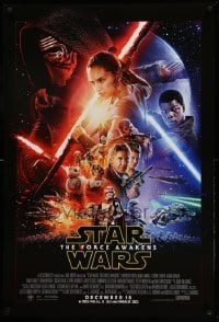 3w310 FORCE AWAKENS int'l advance DS 1sh '15 December style, Star Wars: Episode VII, cool montage!