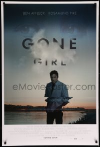 3w346 GONE GIRL style C int'l advance DS 1sh '14 David Fincher mystery, Pike, Affleck, Missi Pyle!